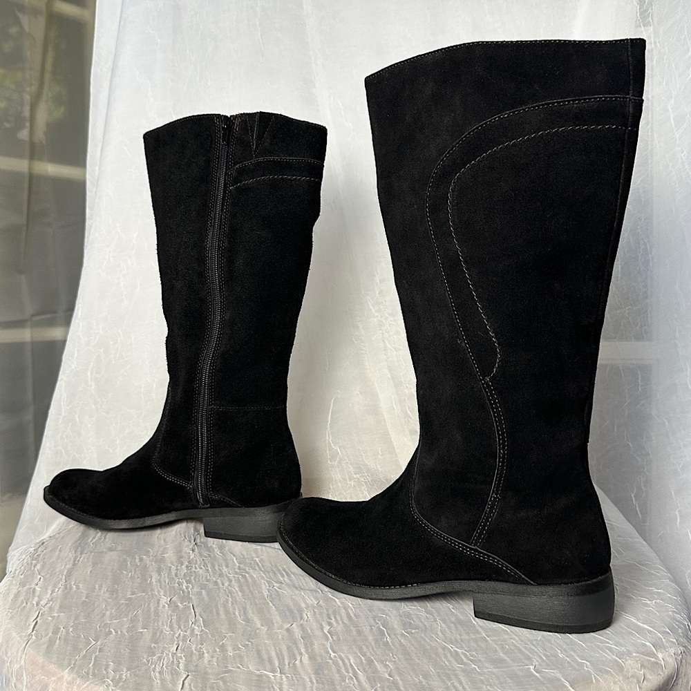 Easy spirit Suede Leather Knee High Black Boots | Sz 7 - Picture 15 of 16